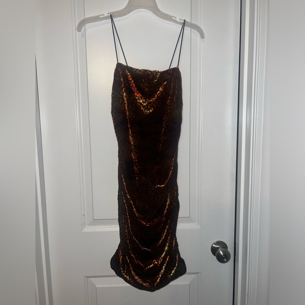 Windsor Leopard Print Spaghetti Strap Dress | s - Picture 2 of 6